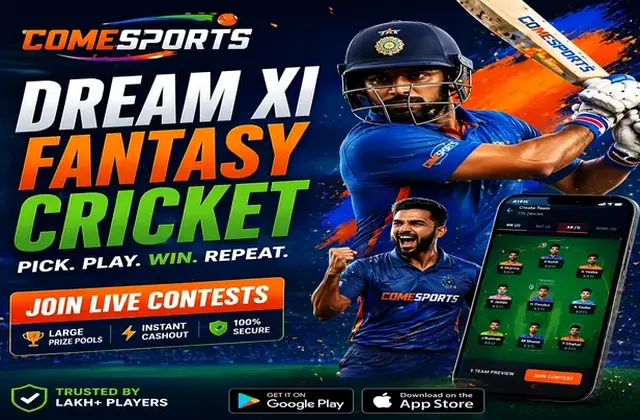 Lucky77 (lucky 77) fantasy cricket & matchday visual 1